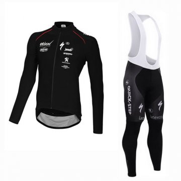 Maglia Ettix Quick Step Manica Lunga 2015 nero