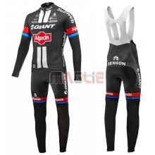 Maglia Giant manica lunga 2016 nero e rosso