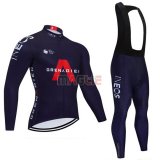 Maglia Ineos Grenadiers Manica Lunga 2021 Spento Blu