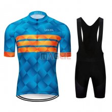 Maglia Le Col Manica Corta 2020 Blu Arancione