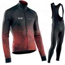 Maglia NorthWave Manica Lunga 2021 Nero Rosso