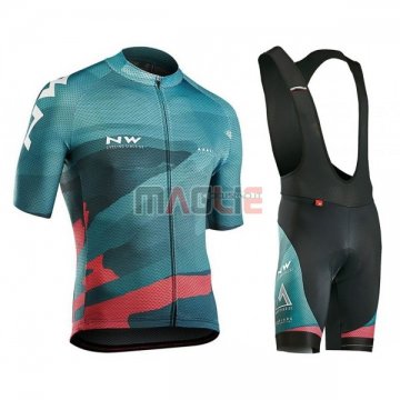 Maglia Northwave Manica Corta 2018 Verde Rosa