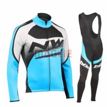 Maglia Northwave Manica Lunga 2019 Blu Nero Bianco