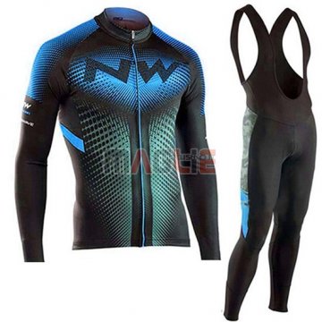 Maglia Northwave Manica Lunga 2019 Nero Blu