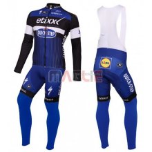 Maglia Quick Step manica lunga 2016 blu e nero