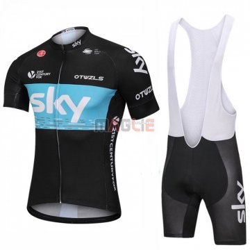 Maglia Sky Manica Corta 2018 Nero e Blu