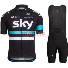 Maglia Sky manica corta 2016 nero e blu