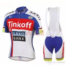 Maglia Tinkoff Saxo Bank Manica Corta 2018 Rosso Blu