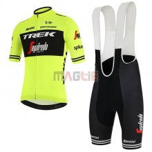 Maglia Trek Segafredo Manica Corta 2019 Verde Nero