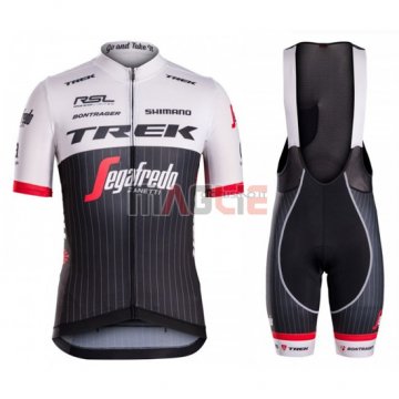 Maglia Trek manica corta 2016 nero e bianco