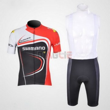 Maglia Shimano manica corta 2011 rosso e nero