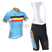 Maglia Belgio manica corta 2013 azzurro e nero