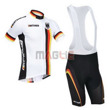 Maglia Germania manica corta 2013 bianco e nero