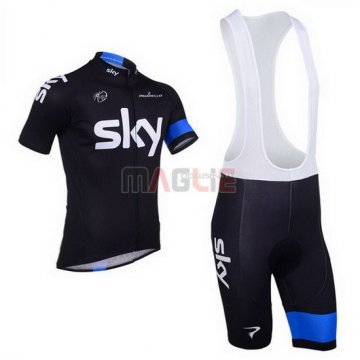 Maglia Sky manica corta 2013 blu e nero