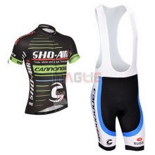 Maglia Cannondale manica corta 2014 nero e verde