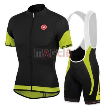 Maglia Castelli manica corta 2015 nero e verde