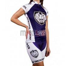 Donne Maglia Rock Racing manica corta 2016 bianco e blu