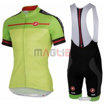 Maglia Castelli manica corta 2016 giallo e verde