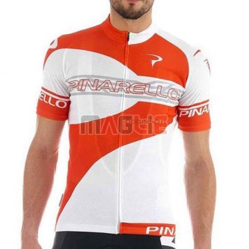 Maglia Pinarello manica corta 2016 bianco e arancione