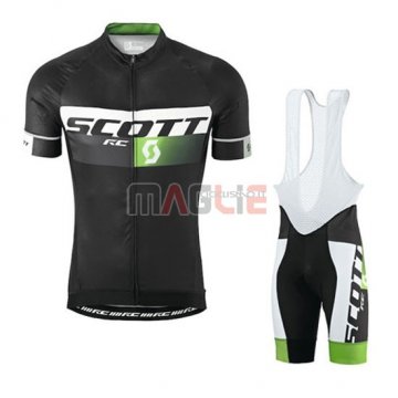 Maglia Scott manica corta 2016 nero e verde