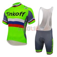 Maglia Thinkoff manica corta 2016 verde e blu