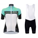 2017 Maglia Donne Santini Queen Of The Mountains bianco e verde