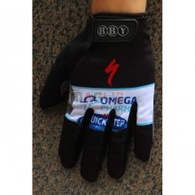 2020 Omega Quick Step Guanti Dita Lunghe Ciclismo Nero Bianco