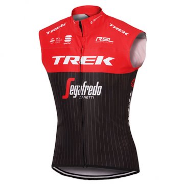 Gilet antivento Trek Segafredo 2017 rosso e nero