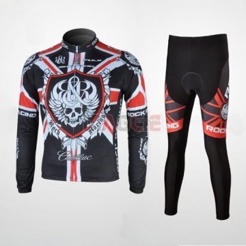 Maglia Rock racing manica lunga 2012 nero e rosso