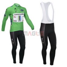 Maglia Cannondale manica lunga 2013 verde e bianco