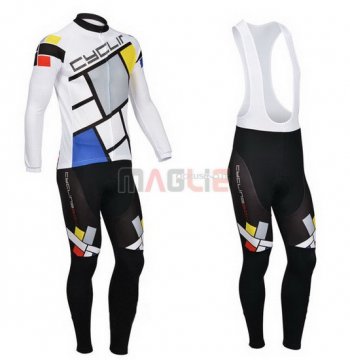 Maglia CyclingBox manica lunga 2014 nero e bianco