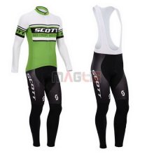 Maglia Scott manica lunga 2014 verde e bianco