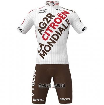 Maglia Ag2r La Mondiale Manica Corta 2021 Bianco