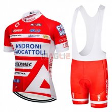 Maglia Androni Giocattoli Manica Corta 2018 Arancione e Bianco