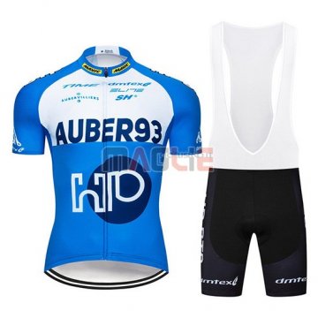 Maglia Aqber93 Manica Corta 2019 Blu Bianco