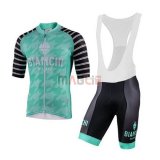 Maglia Bianchi Manica Corta 2020 Blu Nero