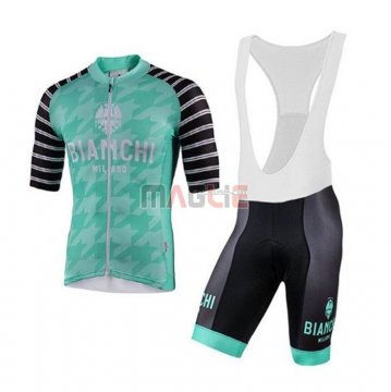 Maglia Bianchi Manica Corta 2020 Blu Nero