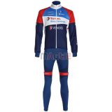 Maglia Direct Energie Manica Lunga 2020 Scuro Blu Rosso