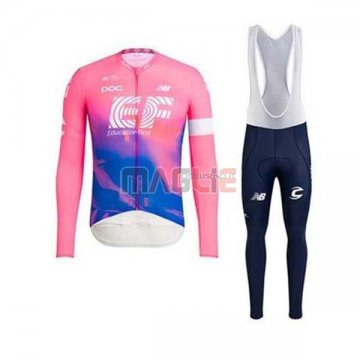 Maglia EF Education First Manica Lunga 2020 Rosa