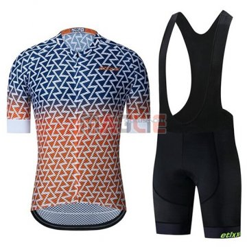 Maglia Etixxl Manica Corta 2019 Blu Arancione