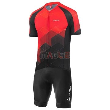 Maglia Loffler Manica Corta 2020 Nero Rosso