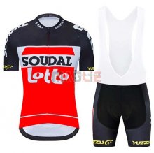 Maglia Lotto Soudal Manica Corta 2020 Nero Bianco Rosso