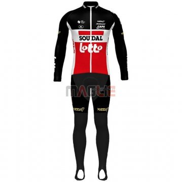 Maglia Lotto Soudal Manica Lunga 2020 Nero Bianco Rosso(1)