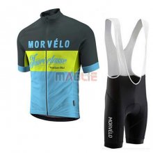 Maglia Morvelo Manica Corta 2020 Nero Giallo Blu