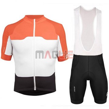 Maglia POC Manica Corta 2018 Arancione Bianco Nero