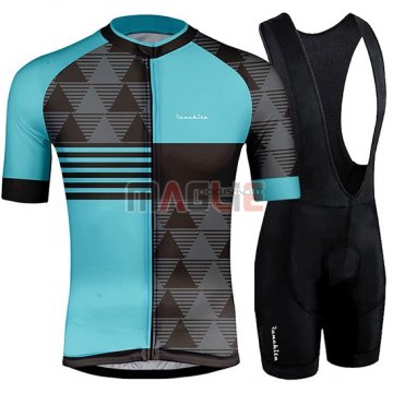 Maglia Runchita Manica Corta 2019 Celeste Grigio