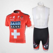 Maglia SaxoBank manica corta 2010 rosso