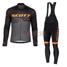 Maglia Scott Manica Lunga 2019 Nero Grigio