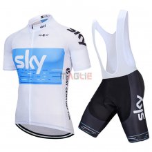 Maglia Sky Manica Corta 2018 Bianco Blu