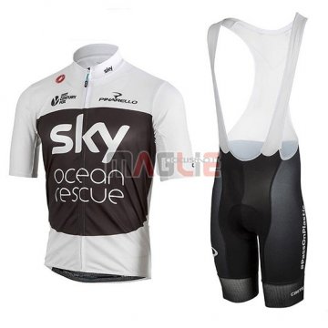 Maglia Sky Manica Corta 2018 Bianco Nero